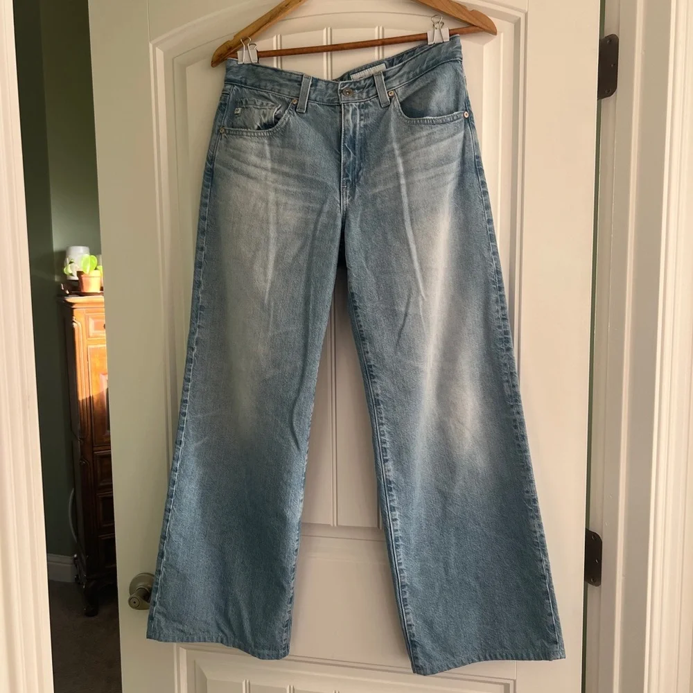 AG Adria Low Rise Baggy Wide Leg Jeans - Size 26 - EUC - Picture 3 of 7